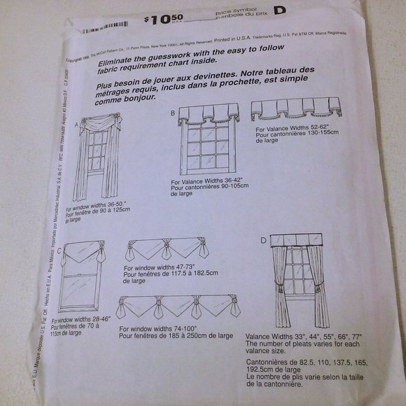 Lot of 3 Sewing Patterns Home Decor Patio Appliance Covers Valance New Folded - Picture 5 of 8